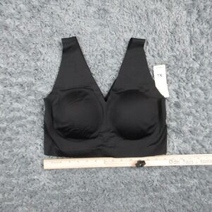 Truekind Bralette Bra Womens XL Black Everyday Comfort Wireless Molded NWT